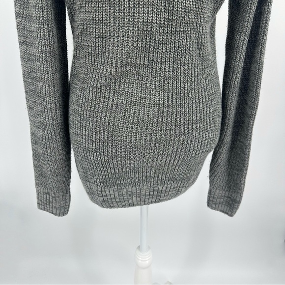 Carbon Long Sleeve Grey Cardigan Sweater Size Small - Picture 10 of 12